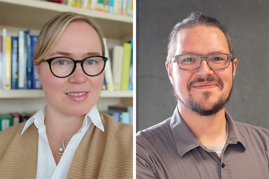 Porträtfotos von Kristina Kögler und Michael Weber