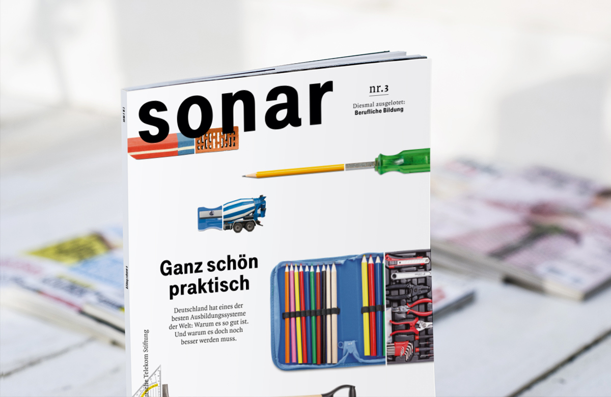 Cover des Bildungsmagazins „sonar“