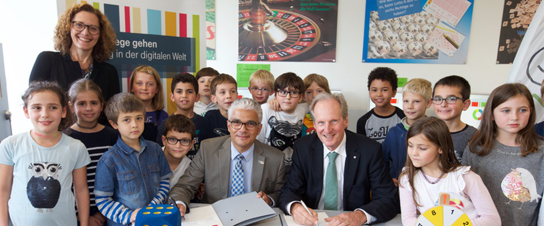 Professor Wolfgang Schuster und der Oberbürgermeister der Stadt Bonn