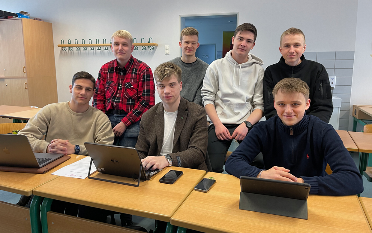 Das Bild zeigt die Schüler des Projektkurses.