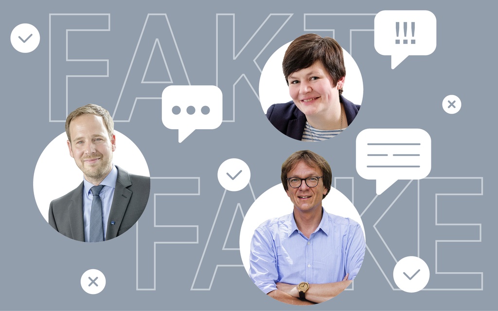 Das Bild zeigt die drei Interviewten im Porträt.