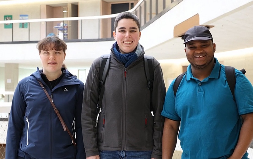 Sabine Kluxdorf, Anna-Lea Monter und Bozi Diallo im Porträtfoto.