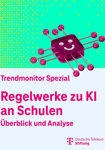 Cover der Publikation Trendmonitor Spezial: Regelwerke zu KI an Schulen.