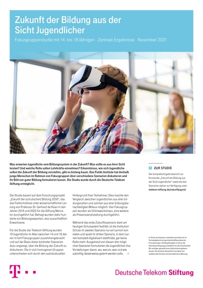 Das Bild zeigt das Cover der Studien-Zusammenfassung.