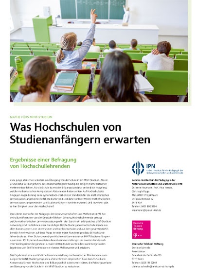 Cover der Kurzfassung der IPN-Studie