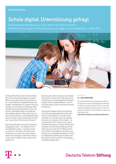 Cover der Befragung Schule digital