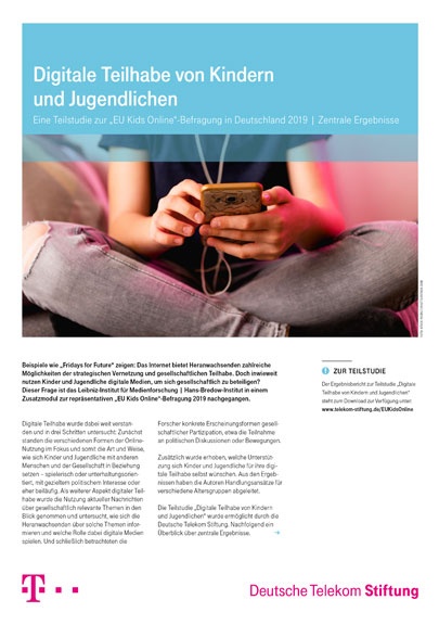 Cover der Zusammenfassung EU Kids online