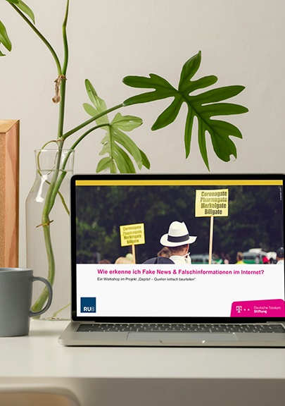 Screen Präsentation Fakes News