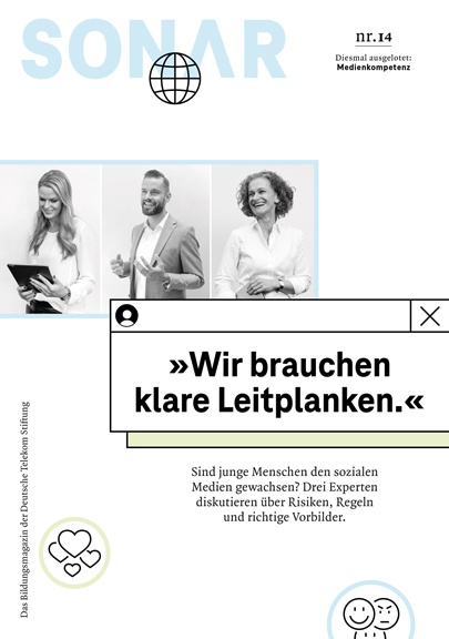 Titelseite der Ausgabe Nr. 14 vom Bildungsmagazin sonar.