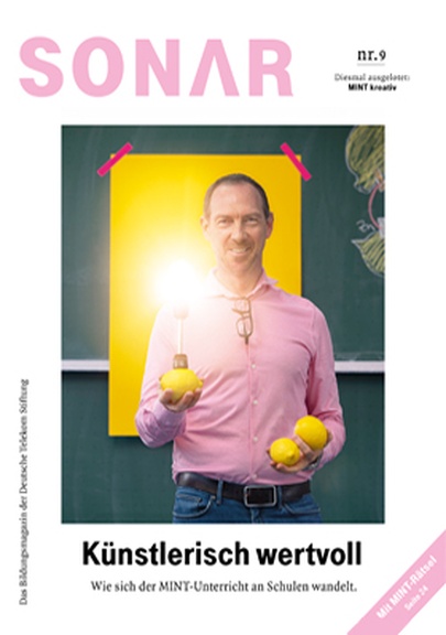 Das Bild zeigt die Titelseite von Ausgabe Nr. 9 der sonar.