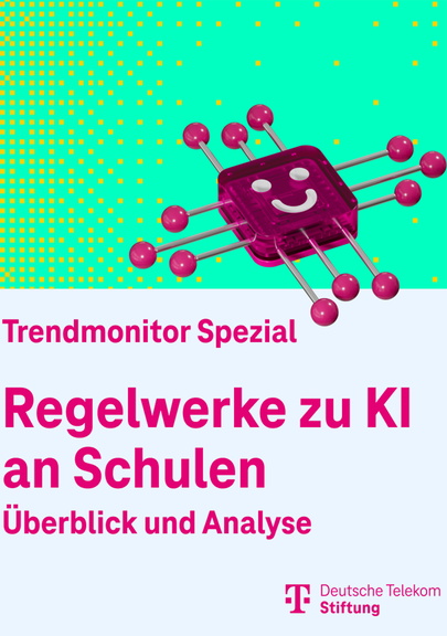 Cover der Publikation Trendmonitor Spezial: Regelwerke zu KI an Schulen.